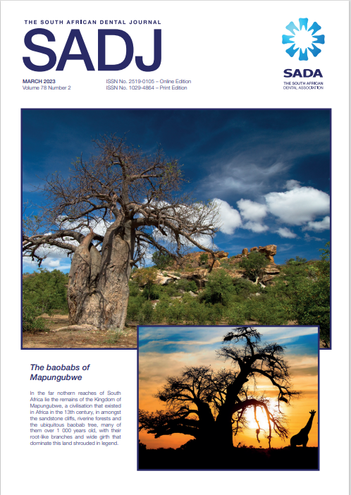 					View Vol. 78 No. 02 (2023): The South African Dental Journal 
				
