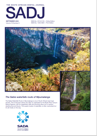 					View Vol. 78 No. 08 (2023): The South African Dental Journal
				