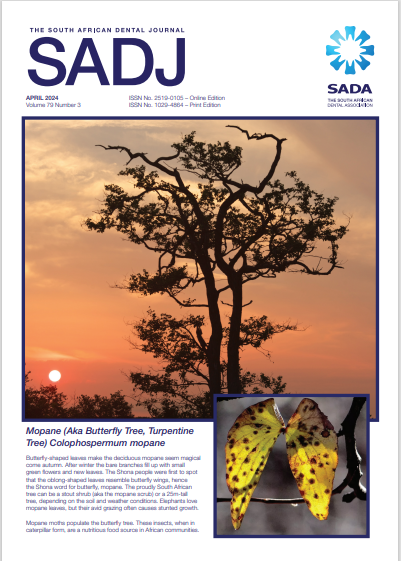					View Vol. 79 No. 03 (2024): The South African Dental Journal
				